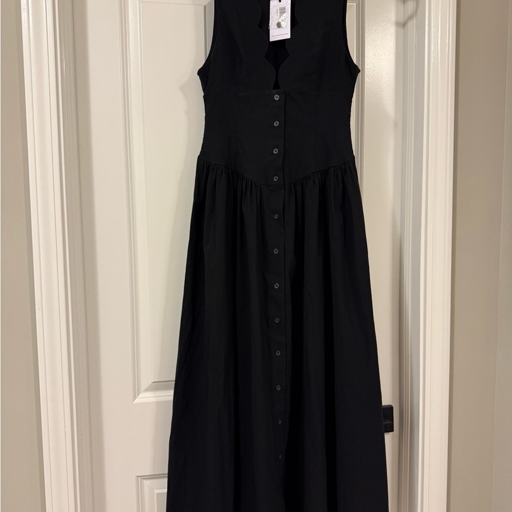 WeWoreWhat Black Button-Down Maxi Dress